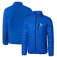 Men's Cutter & Buck Royal Los Angeles Dodgers Big Tall Rainier PrimaLoft® Eco Insulated Full-Zip Puffer Jacket