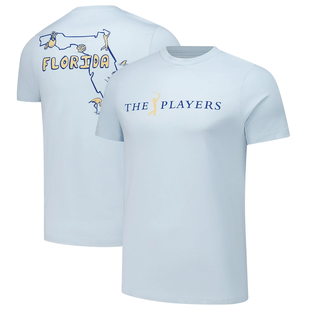 Unisex Flomotion Light Blue THE PLAYERS Florida Outline T-Shirt