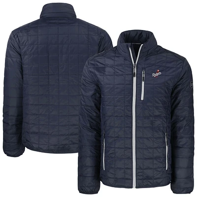 Los Angeles Dodgers Cutter & Buck Rainier PrimaLoft® Eco Insulated Full-Zip Puffer Jacket - Navy