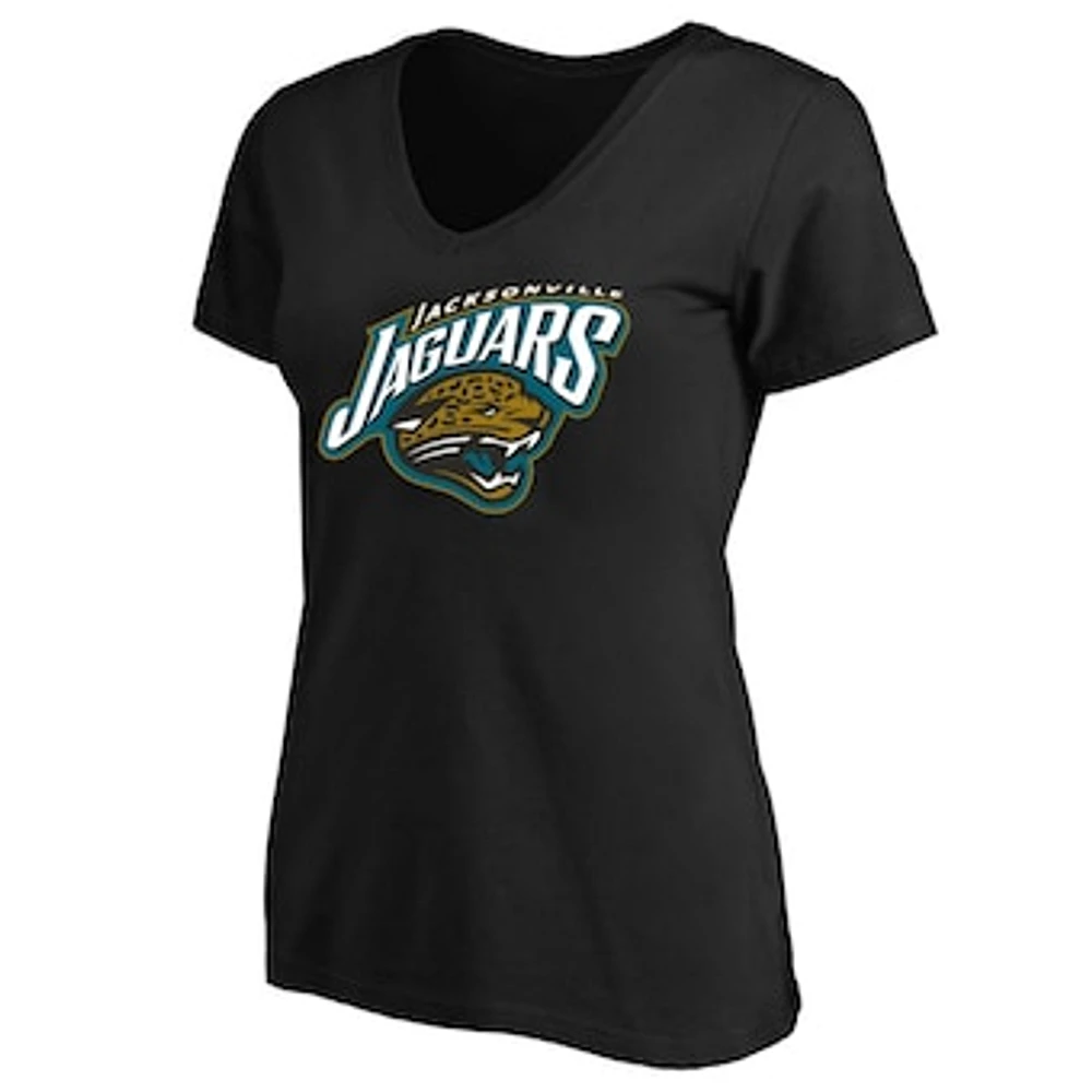 Women's Mitchell & Ness Black Jacksonville Jaguars Plus Classic Logo T-Shirt