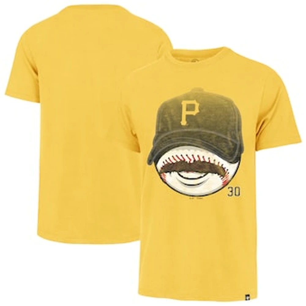 Men's '47 Paul Skenes Gold Pittsburgh Pirates Mustache Franklin T-Shirt