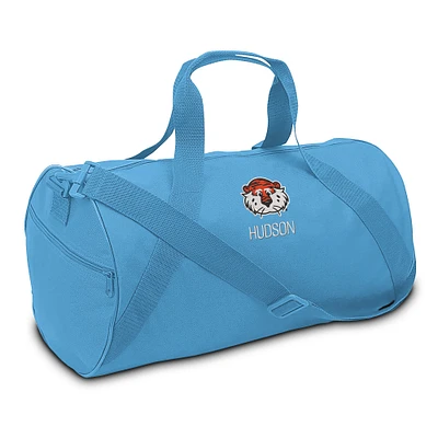 Youth Light Blue Auburn Tigers Personalized Duffel Bag