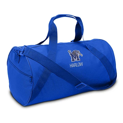 Youth Royal Memphis Tigers Personalized Duffel Bag