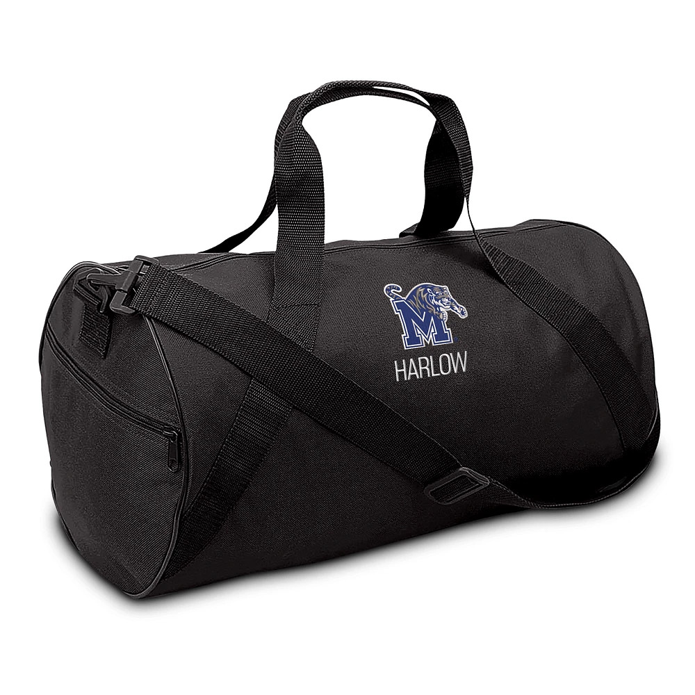 Youth Black Memphis Tigers Personalized Duffel Bag