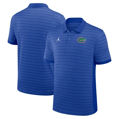 Men's Jordan Brand Royal Florida Gators 2025 Early Season Coaches Sideline Victory Stripe Performance Polo