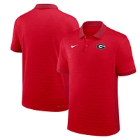 Men's Nike Red Georgia Bulldogs 2025 Early Season Coaches Sideline Victory Stripe Performance Polo