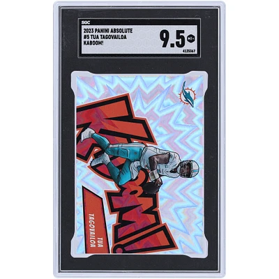 Tua Tagovailoa Miami Dolphins 2023 Panini Absolute Kaboom #5 SGC Authenticated 9.5 Card