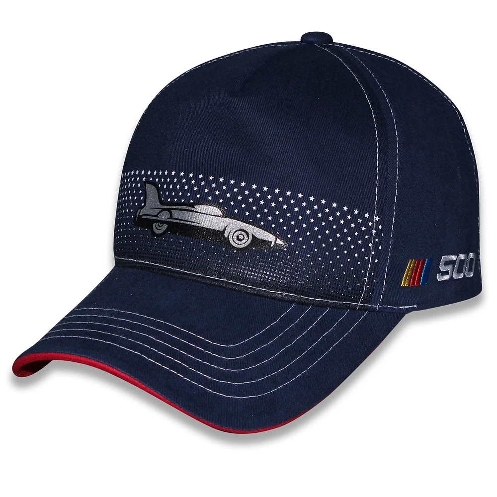 Men's Checkered Flag Sports Navy Daytona International Speedway Daytona 500 Trophy Adjustable Hat