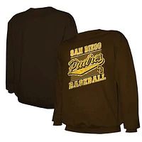 Men's Stitches Brown San Diego Padres Pullover Sweatshirt