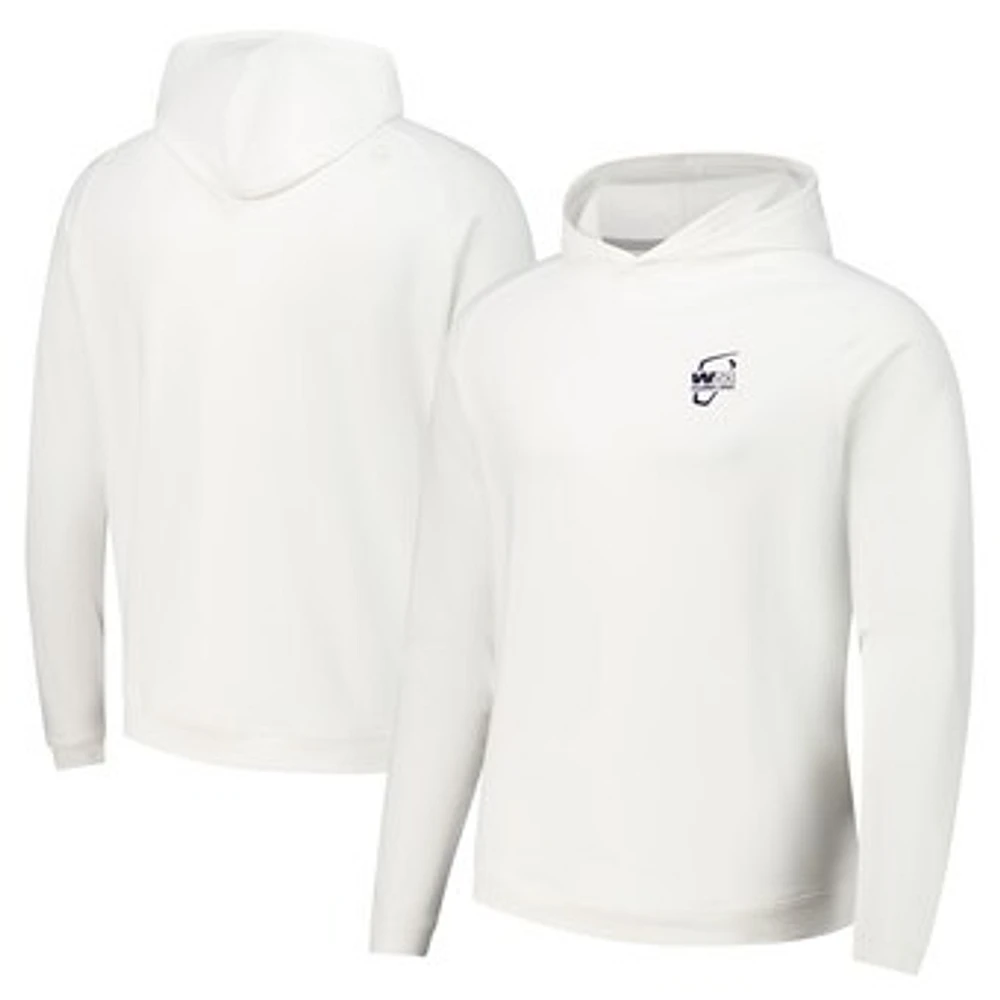 Men's Peter Millar White WM Phoenix Open Pine Performance Raglan Pullover Hoodie