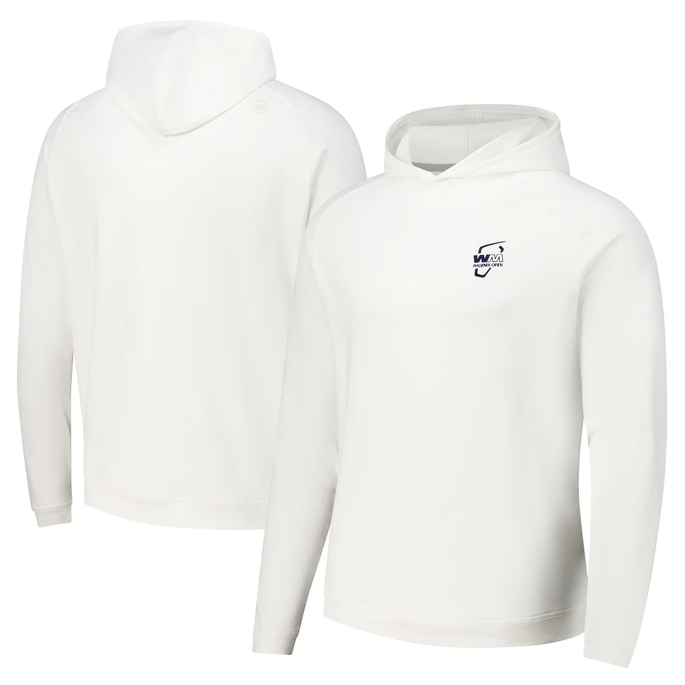 Men's Peter Millar White WM Phoenix Open Pine Performance Raglan Pullover Hoodie