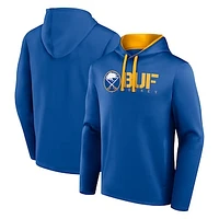 Men's Logo Athletic Royal Buffalo Sabres Head Start Pullover Hoodie
