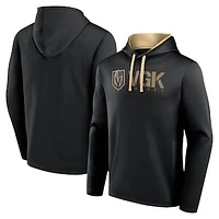 Men's Logo Athletic Black Vegas Golden Knights Head Start Pullover Hoodie