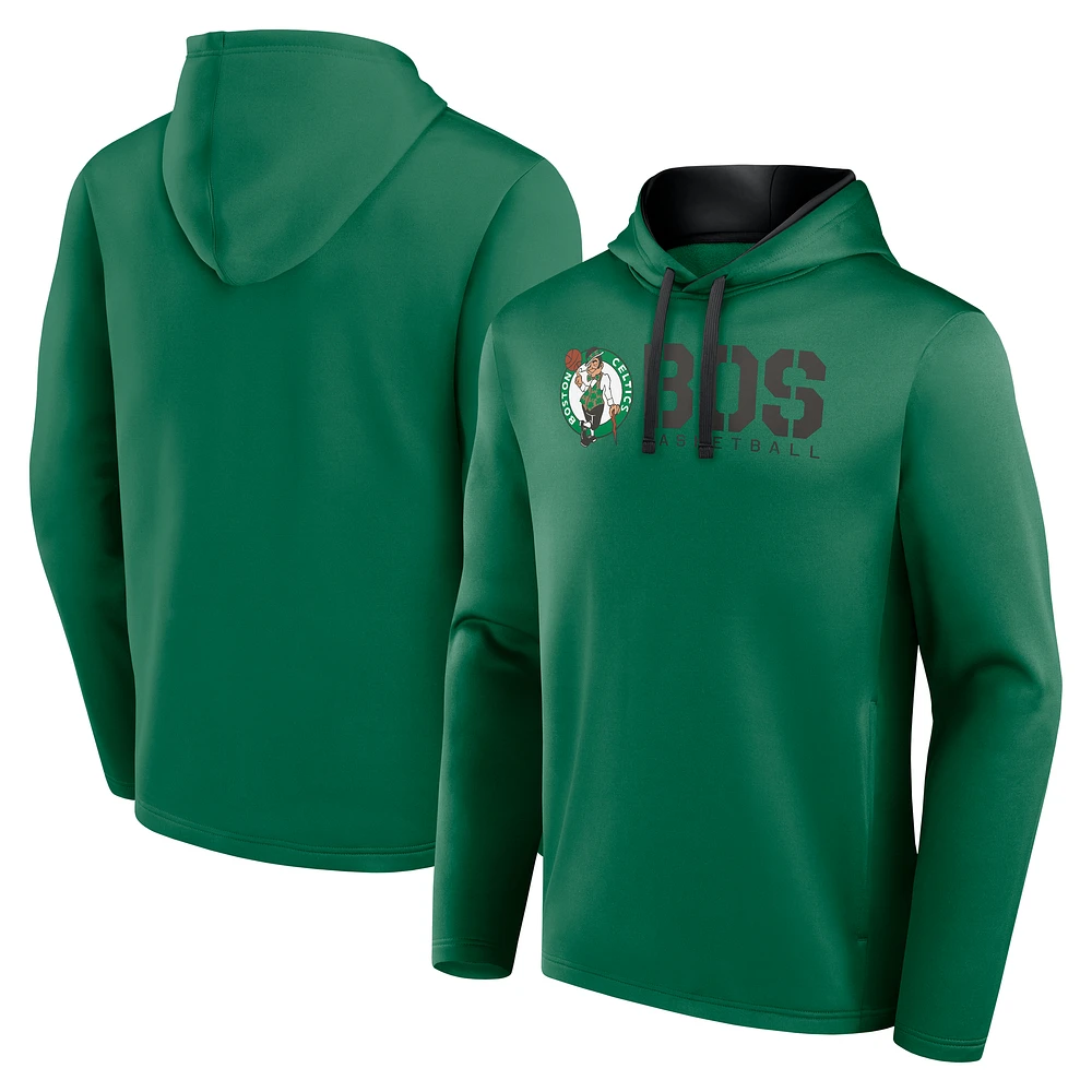 Men's Logo Athletic Kelly Green Boston Celtics Head Start Pullover Hoodie