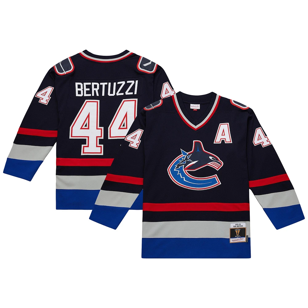 Men's Mitchell & Ness Todd Bertuzzi Navy Vancouver Canucks 2003/04 Power Play Player Jersey