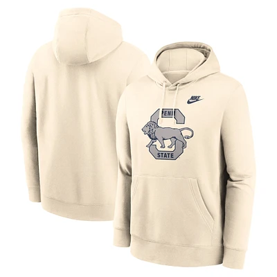 Men's Nike Cream Penn State Nittany Lions Vault Logo Pullover Hoodie