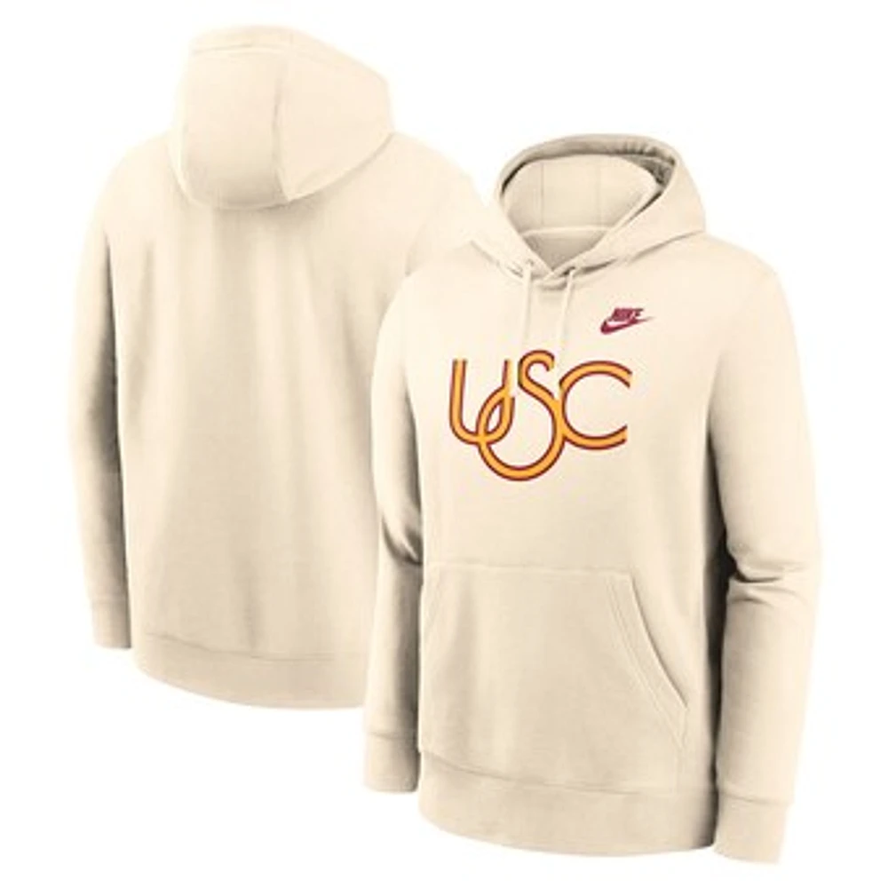 Men's Nike Cream USC Trojans Vault Logo Pullover Hoodie