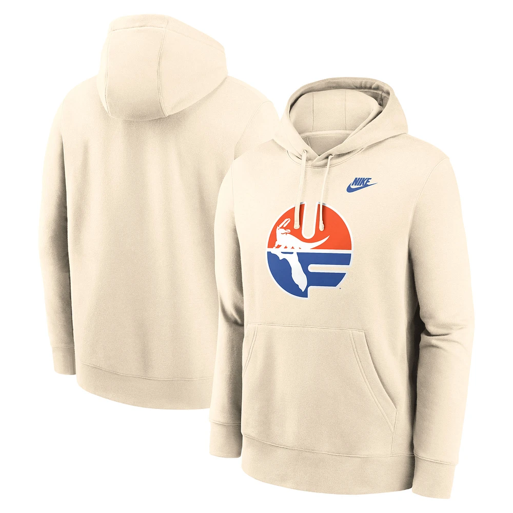 Men's Nike Cream Florida Gators Vault Logo Pullover Hoodie