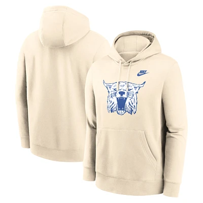 Men's Nike Cream Kentucky Wildcats Vault Logo Pullover Hoodie