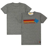 Unisex Aviator Nation Heather Gray Texas Longhorns Tri-Blend T-Shirt