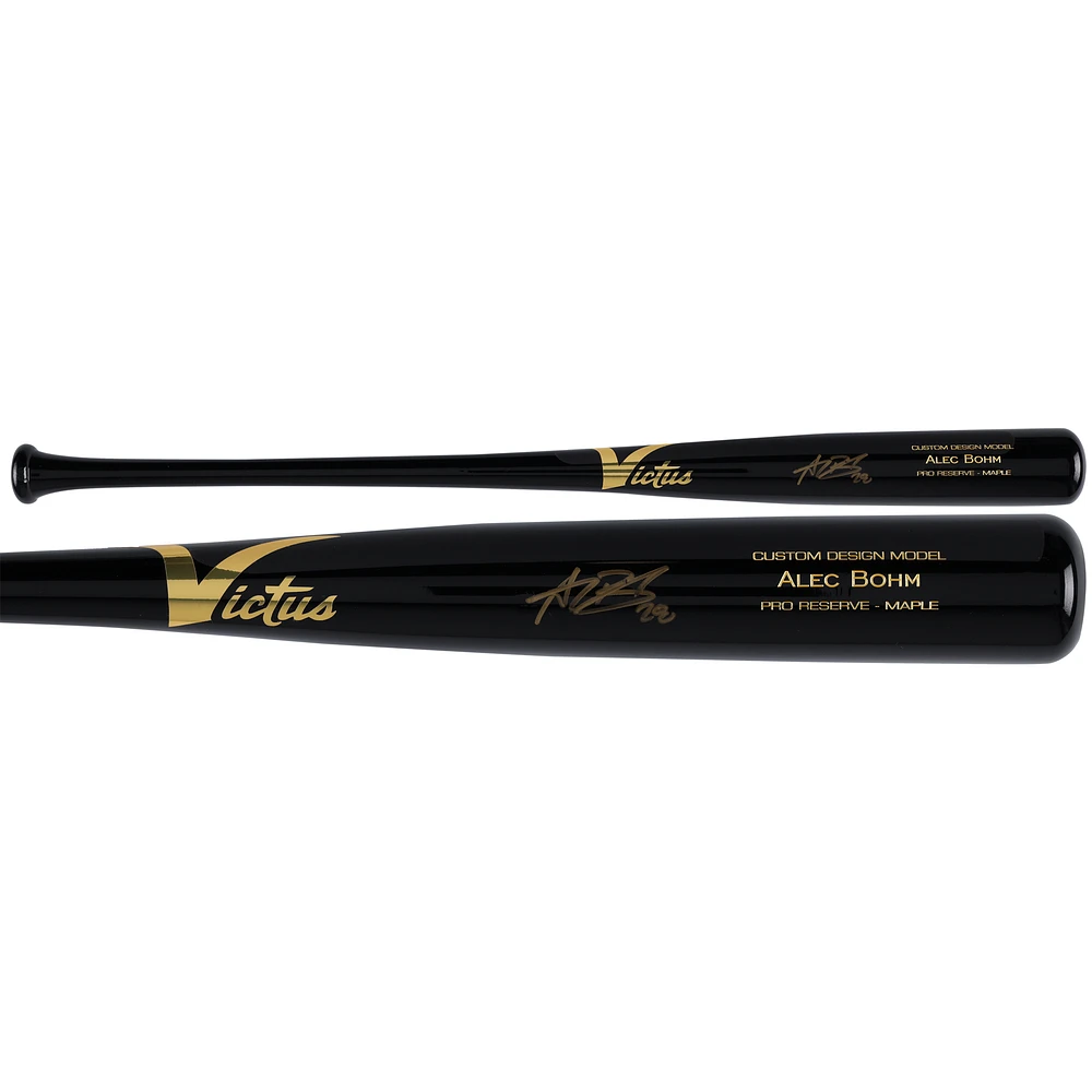 Alec Bohm Philadelphia Phillies Autographed Victus Engraved Pro Reserve Bat