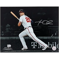 Matt Olson Atlanta Braves Autographed 11" x 14" Hitting Spotlight Photograph - Signed in Silver Ink