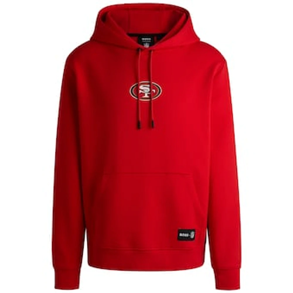 Unisex Hugo Boss Scarlet San Francisco 49ers Woodson Tri-Blend Hoodie