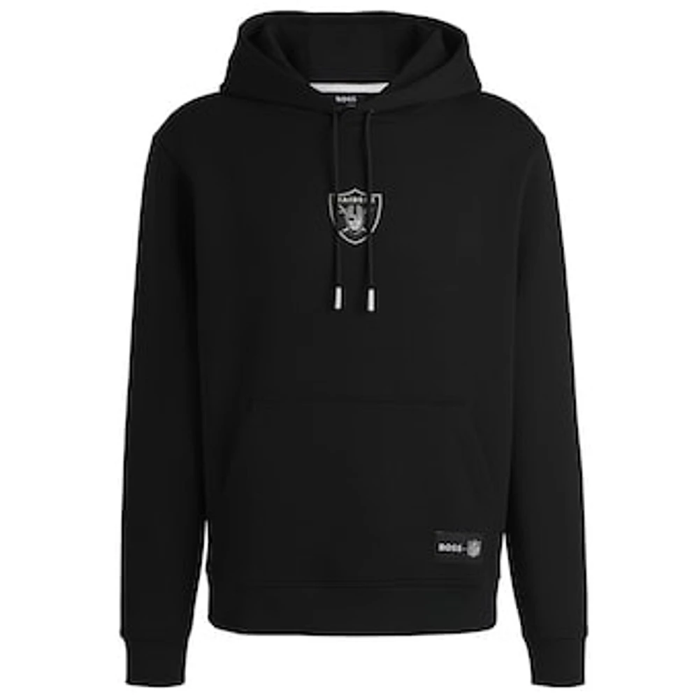 Unisex Hugo Boss Black Las Vegas Raiders Woodson Tri-Blend Hoodie