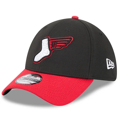 Men's New Era Black/Red Chicago White Sox 2025 City Connect Alternate 39THIRTY Flex Hat