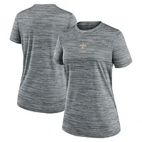 Women's Nike Gray New Orleans Saints Sideline Velocity Performance T-Shirt