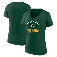 Women's Green Bay Packers Unrivaled V-Neck T-Shirt