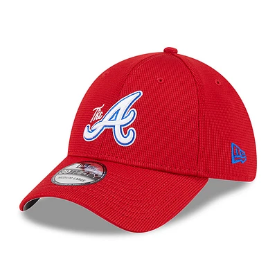 Men's New Era Red Atlanta Braves City Connect Batting Practice 39THIRTY Flex Hat