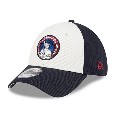 Men's New Era Navy/White Cleveland Guardians City Connect Batting Practice 39THIRTY Flex Hat