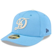 Men's New Era Light Blue Los Angeles Dodgers City Connect Batting Practice Low Profile 59FIFTY Fitted Hat