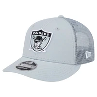 Men's New Era  Gray Oakland Raiders Low Profile 9FIFTY Snapback Hat