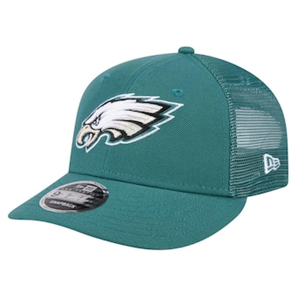 Men's New Era  Midnight Green Philadelphia Eagles Low Profile 9FIFTY Snapback Hat