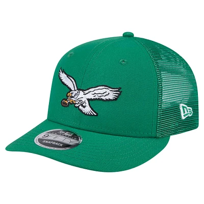 Men's New Era  Kelly Green Philadelphia Eagles Low Profile 9FIFTY Snapback Hat