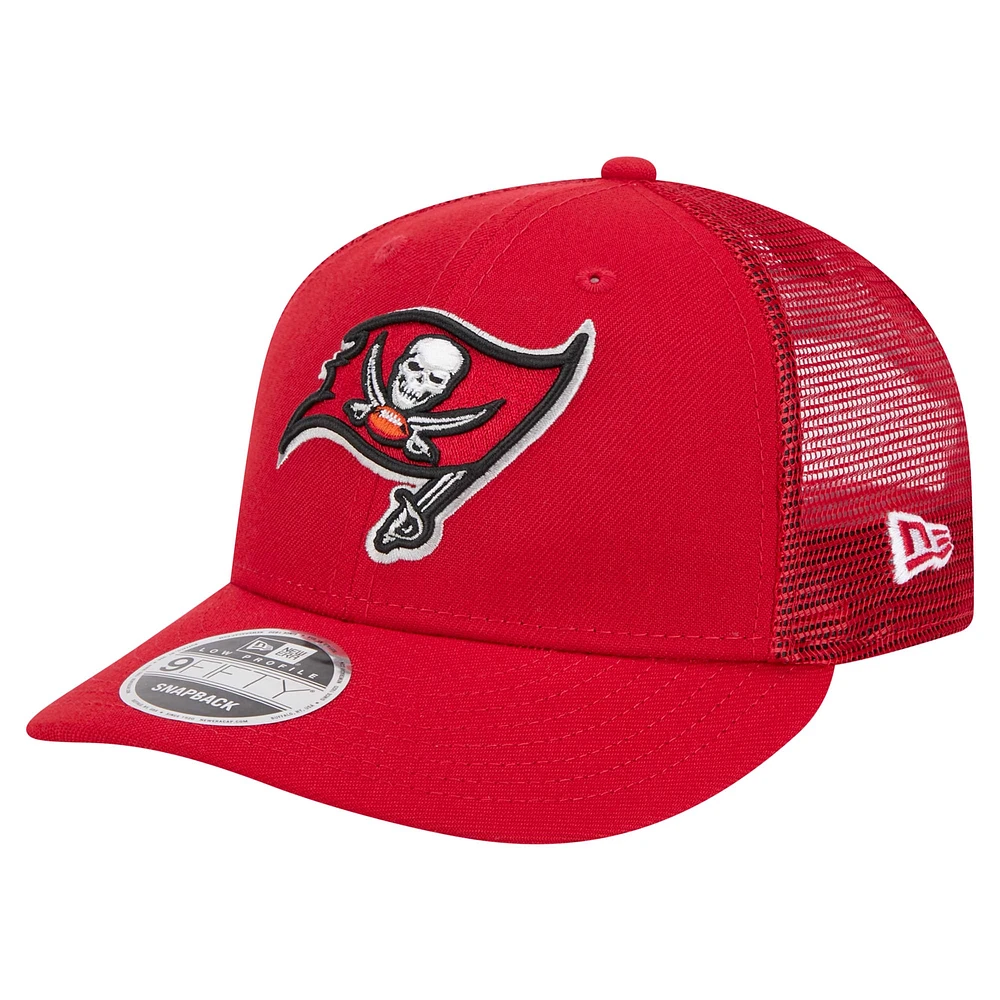 Men's New Era  Red Tampa Bay Buccaneers Low Profile 9FIFTY Snapback Hat