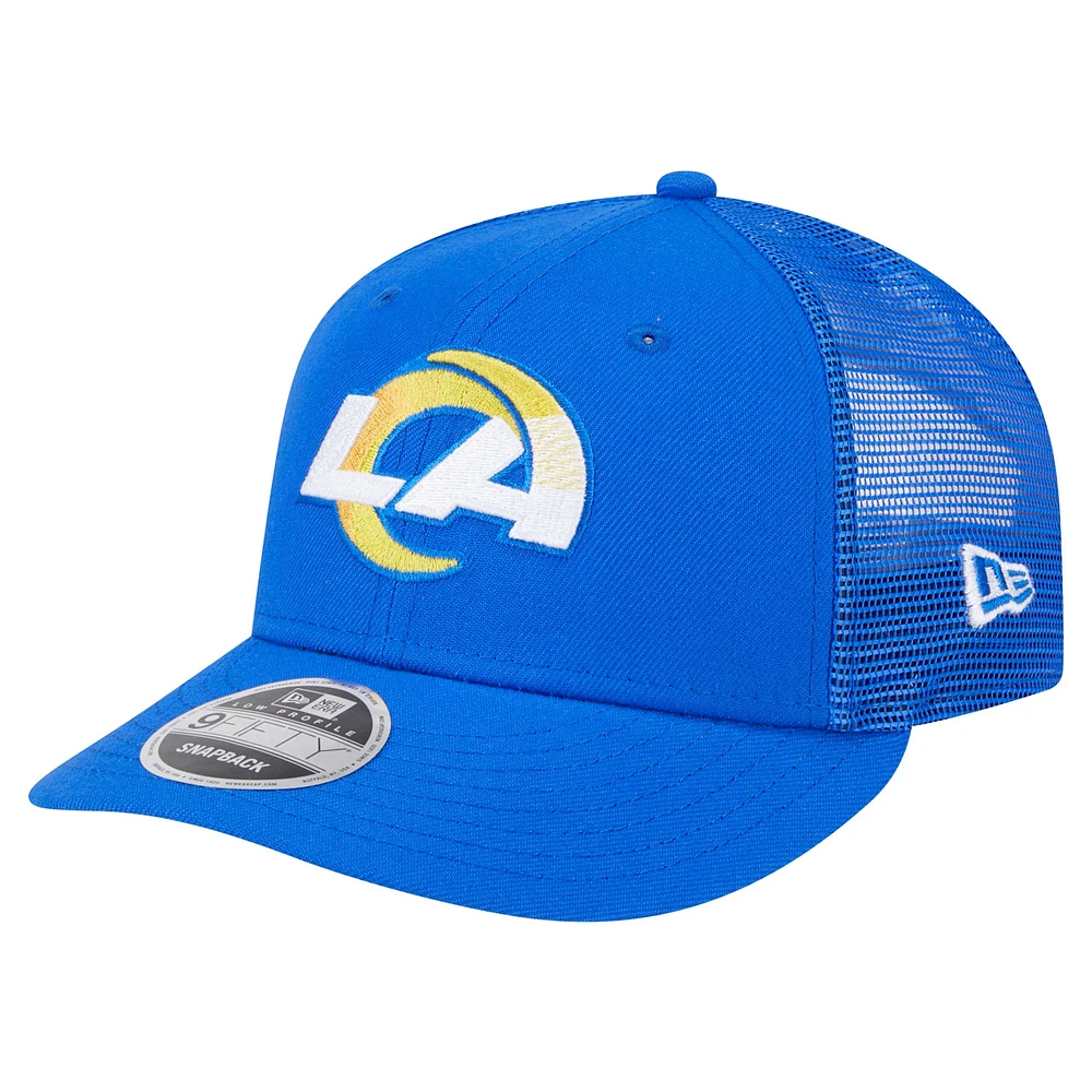 Men's New Era  Royal Los Angeles Rams Low Profile 9FIFTY Snapback Hat