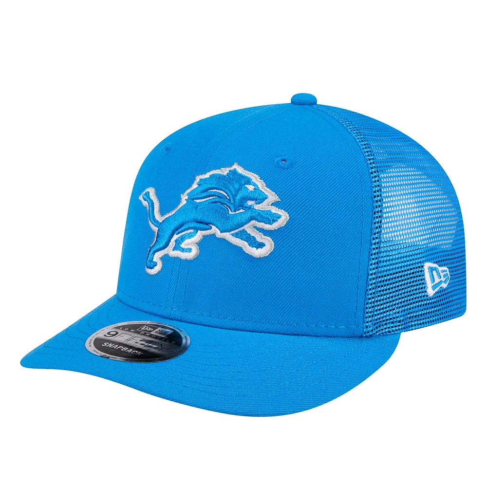 Men's New Era  Blue Detroit Lions Low Profile 9FIFTY Snapback Hat