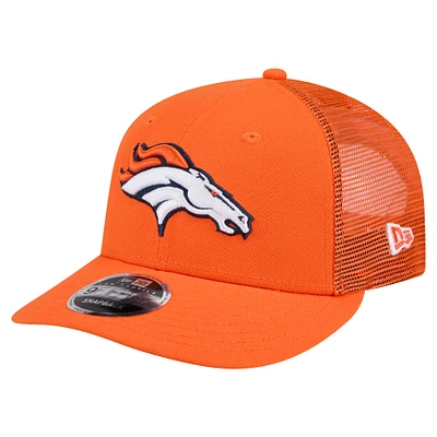 Men's New Era  Orange Denver Broncos Low Profile 9FIFTY Snapback Hat