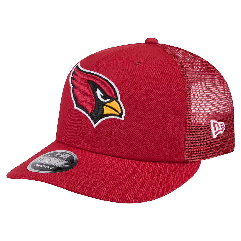 Men's New Era  Cardinal Arizona Cardinals Low Profile 9FIFTY Snapback Hat