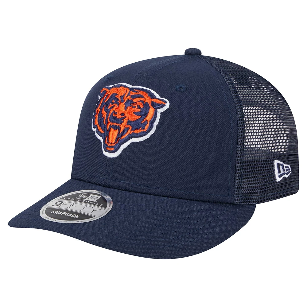 Men's New Era Navy Chicago Bears Low Profile 9FIFTY Snapback Hat