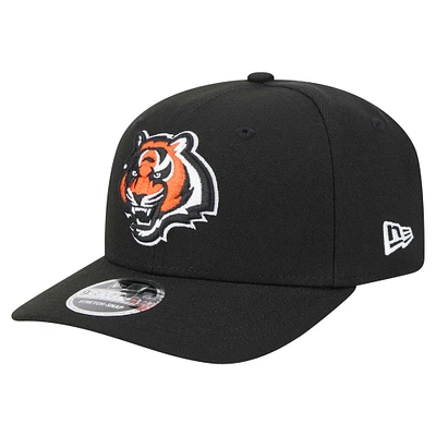 Men's New Era Black Cincinnati Bengals Alternate Logo 9SEVENTY Stretch-Snap Hat