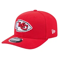 Men's New Era Red Kansas City Chiefs  9SEVENTY Stretch-Snap Hat