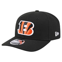 Men's New Era Black Cincinnati Bengals  9SEVENTY Stretch-Snap Hat