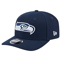 Men's New Era College Navy Seattle Seahawks  9SEVENTY Stretch-Snap Hat