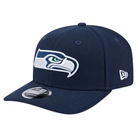 Men's New Era College Navy Seattle Seahawks  9SEVENTY Stretch-Snap Hat