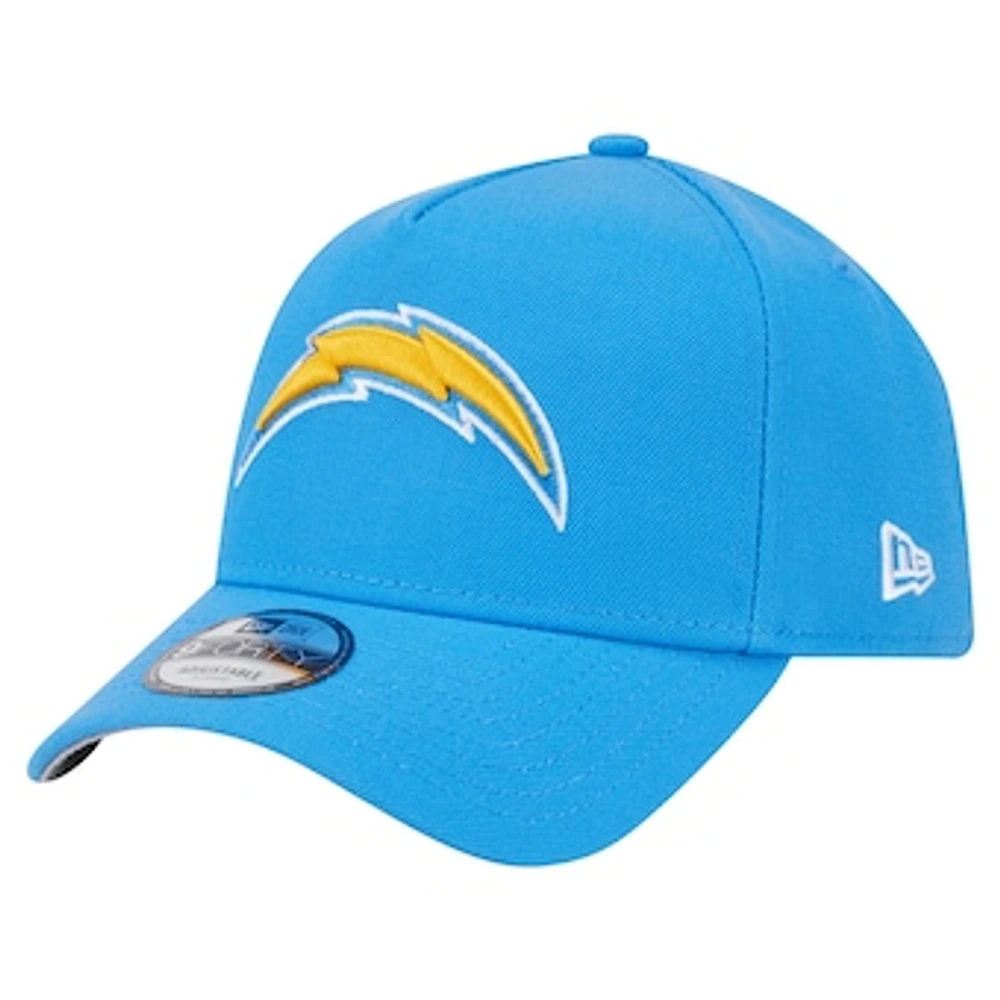 Men's New Era  Powder Blue Los Angeles Chargers  A-Frame 9FORTY Adjustable Hat