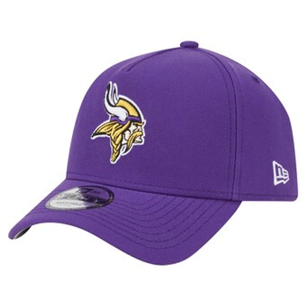 Men's New Era  Purple Minnesota Vikings  A-Frame 9FORTY Adjustable Hat